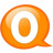 Speech balloon orange o Icon